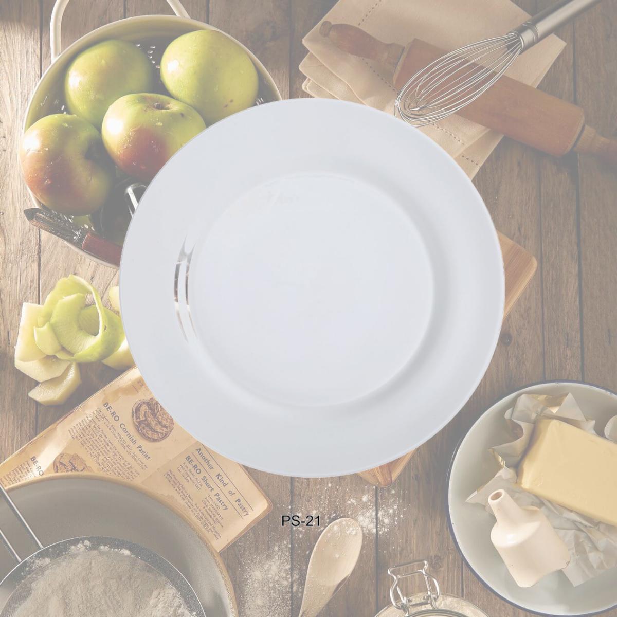 Picture of Yanco PS-21 Porcelain Dinner Plate, Bone White - 12 in. - Pack of 12