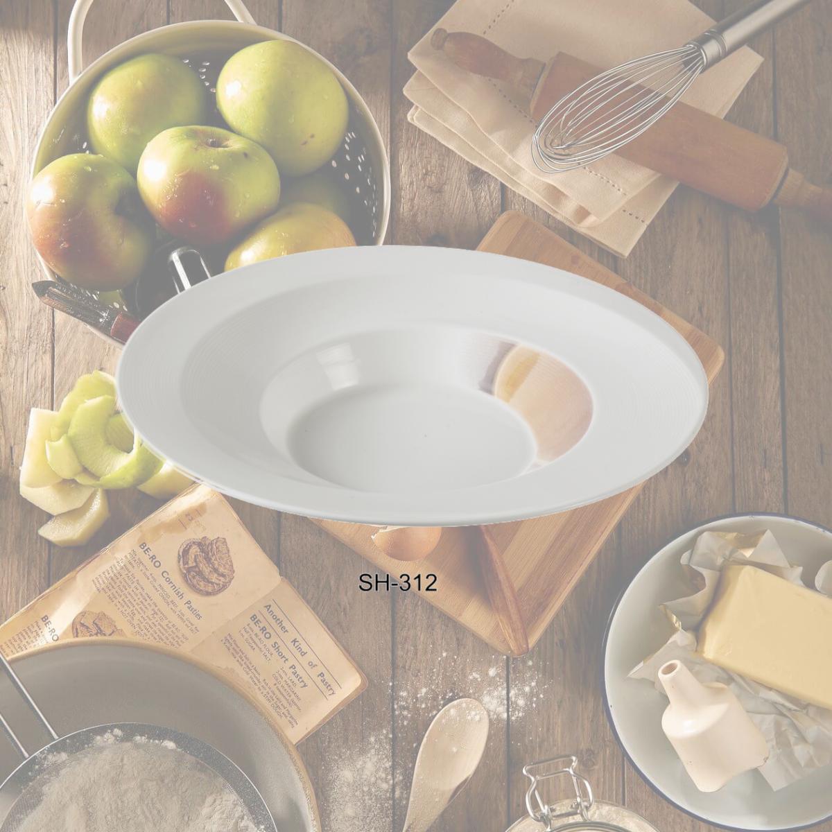 Picture of Yanco SH-312 12.5 in. Pasta Bowl, Bone White - 24 oz - Pack of 12