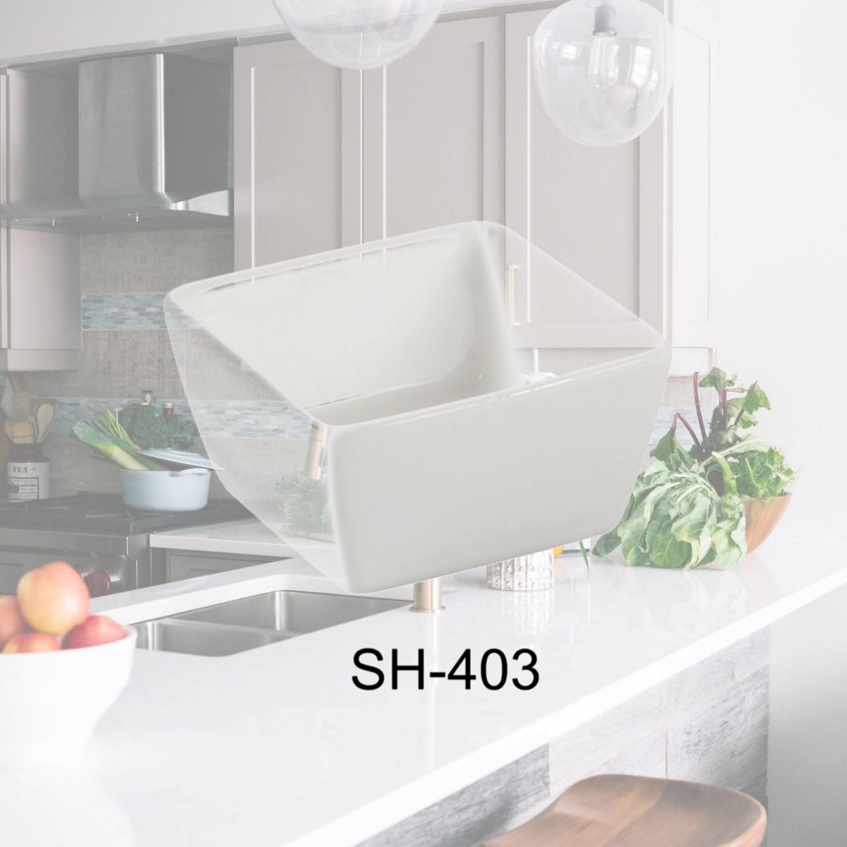 Picture of Yanco SH-403 3 in. Porcelain Square Sauce Dish, Bone White - 4 oz - Pack of 48
