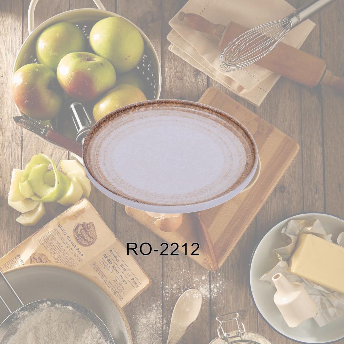 Picture of Yanco RO-2212 12 x 1.25 in. Rockeye-2 Porcelain Round Two-Tone Plate - Pack of 12
