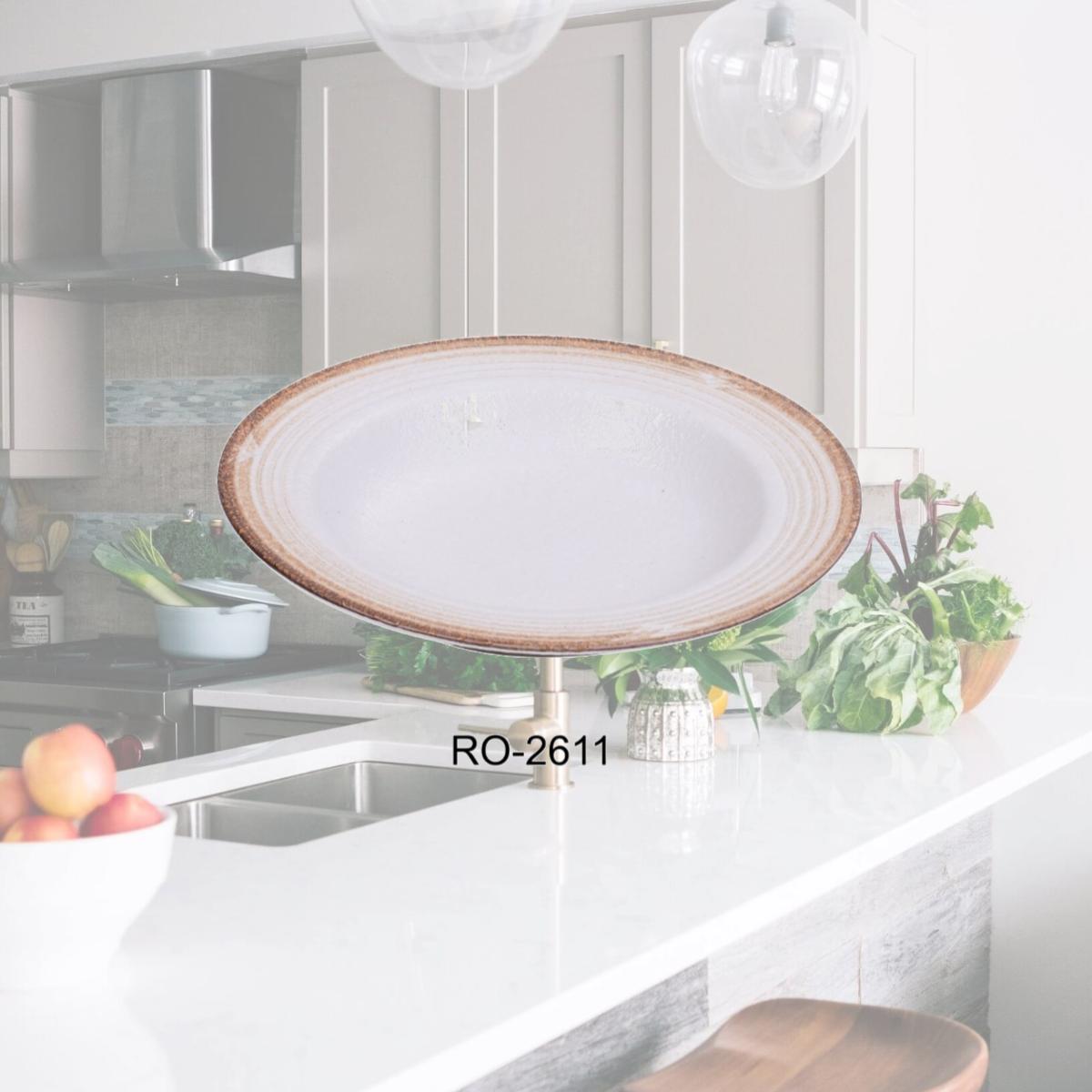 Picture of Yanco RO-2611 11 x 8 x 1.75 in. Rockeye-2 Porcelain Two-Tone Pasta Bowl - 16 oz - Pack of 12