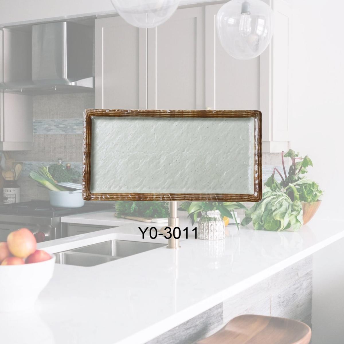 Picture of Yanco YO-3011 11 x 5.5 x 0.75 in. Yoto Melamine Rectangular Sushi Plate, Matte - Pack of 24