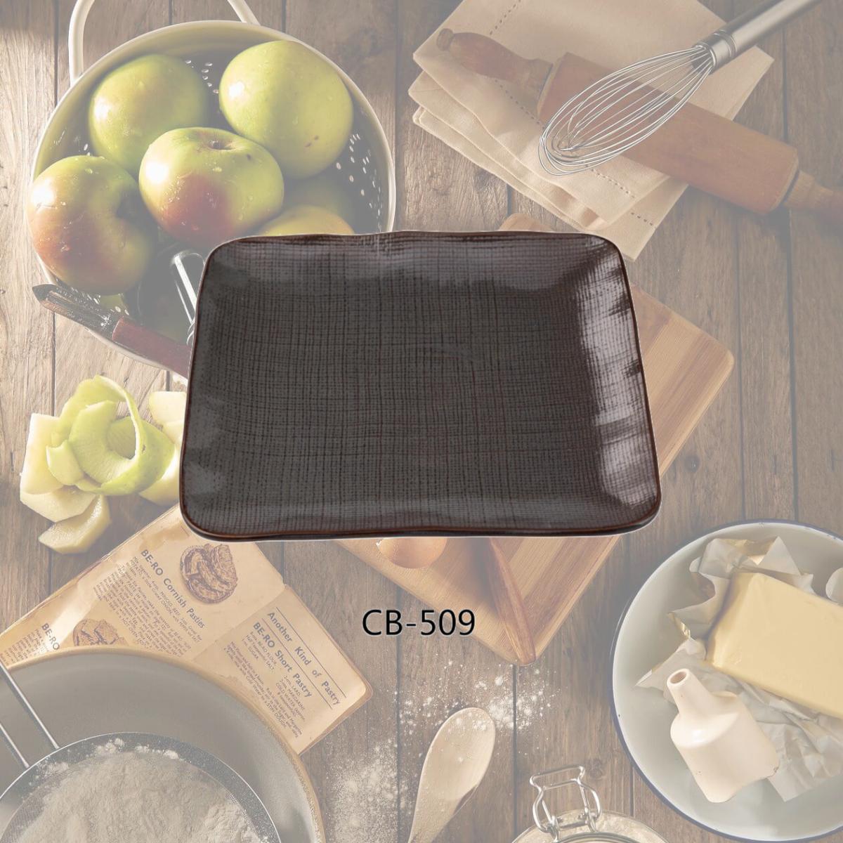 Picture of Yanco CB-509 Cowboy 10.25 x 1 in. Square Plate, Brown - China - Pack of 12