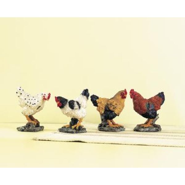 UPC 096587268988 product image for 26898 4.25 in. Resin Mini Hen, Assorted Style - Set of 4 | upcitemdb.com