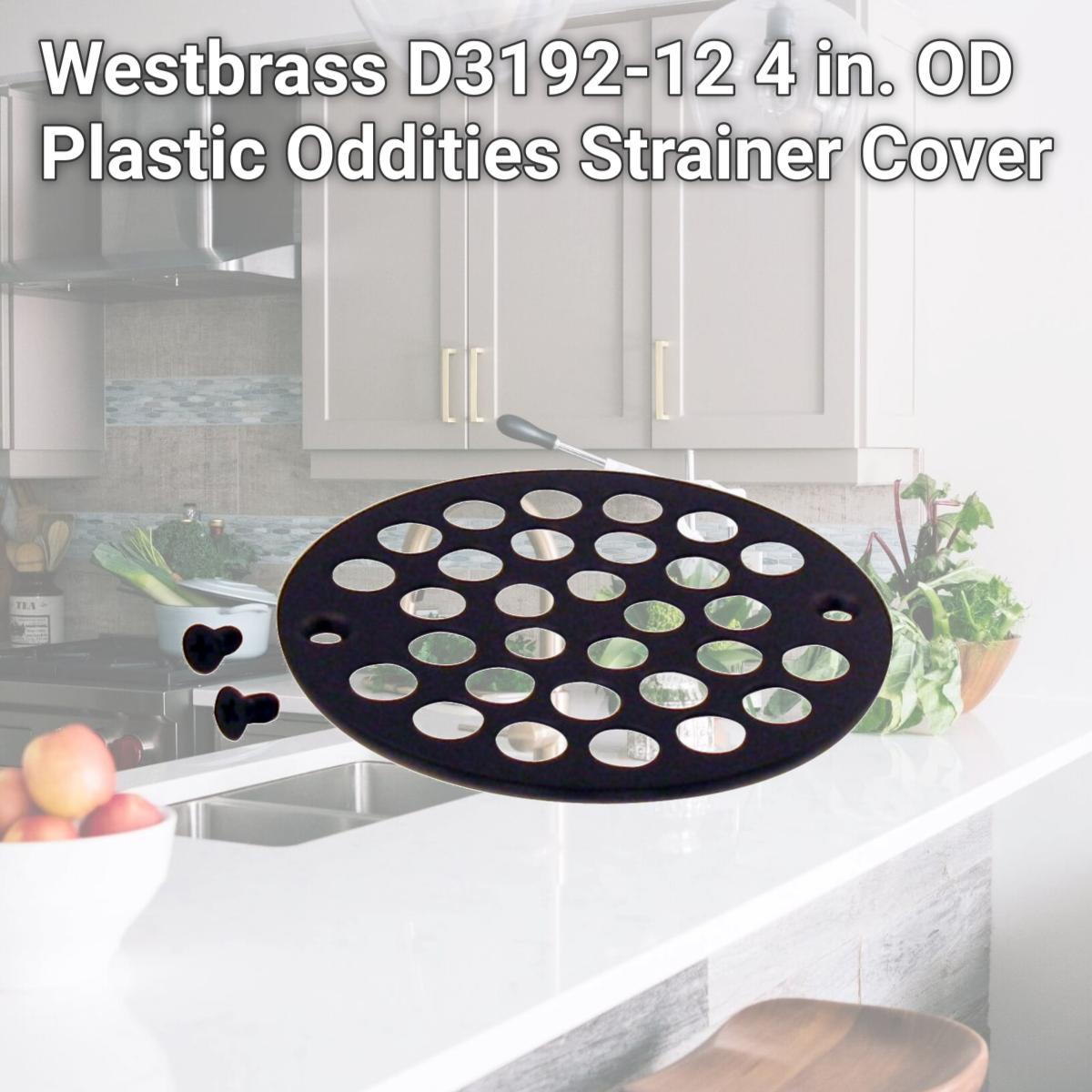 Picture of Westbrass D3192-12 4 in. OD Plastic Oddities Strainer Cover