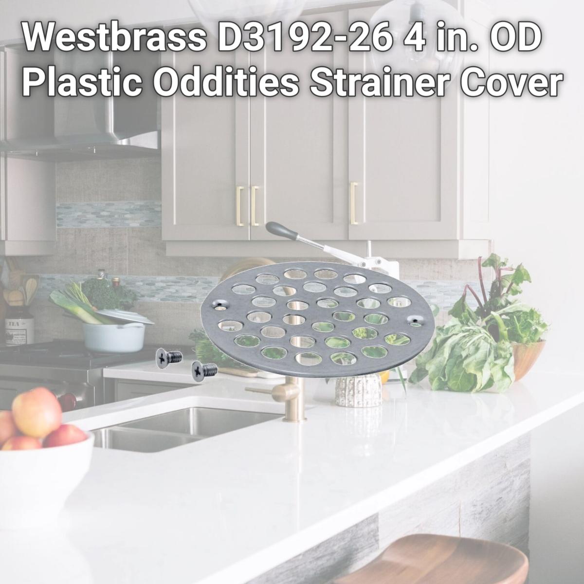 Picture of Westbrass D3192-26 4 in. OD Plastic Oddities Strainer Cover