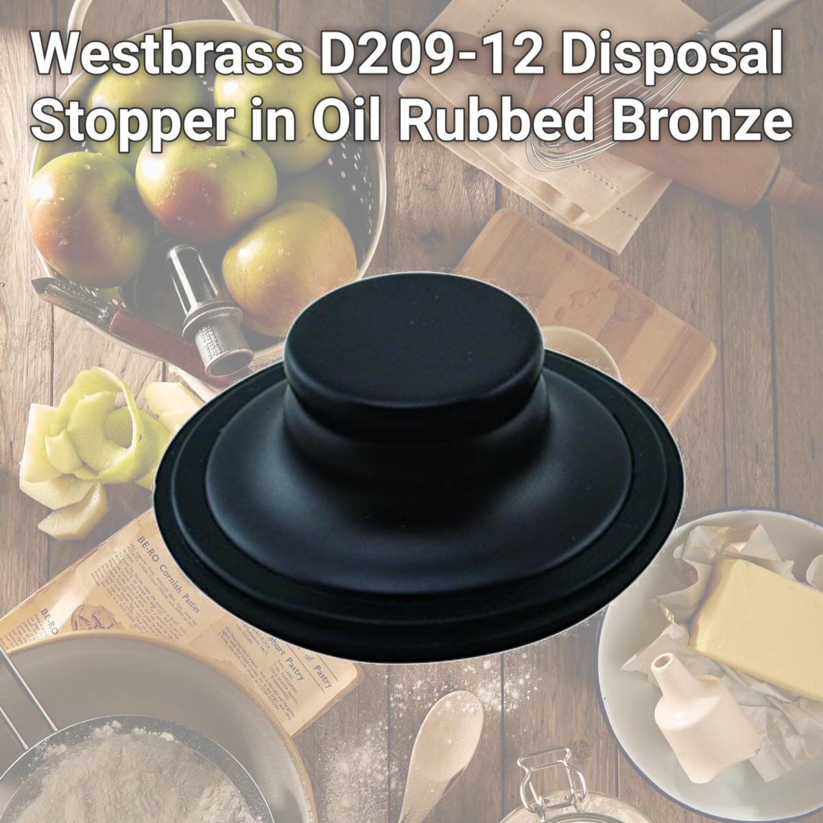 Picture of Westbrass D209-12 Disposal Stopper in Oil Rubbed Bronze