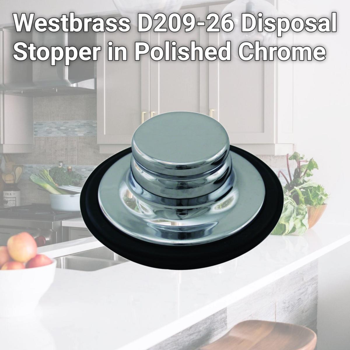 Picture of Westbrass D209-26 Disposal Stopper in Polished Chrome