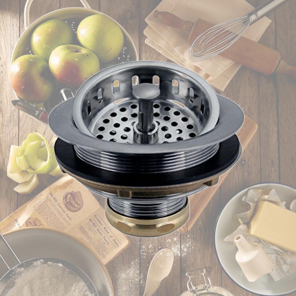 Picture of Westbrass D214-20 3.5 in. Post Basket Strainer in Stainless Steel