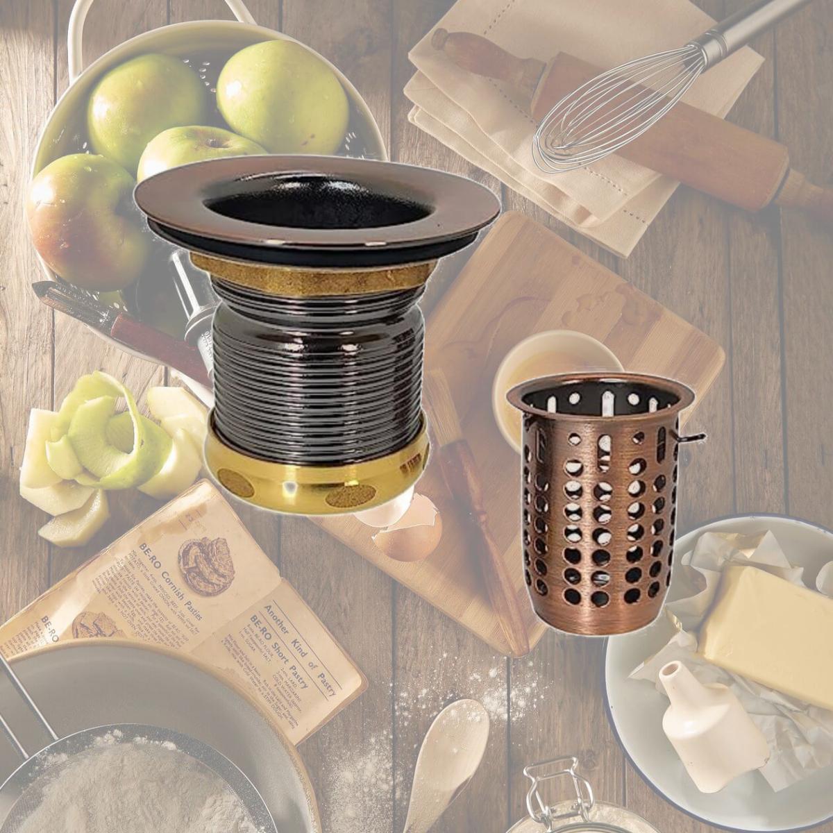 Picture of Westbrass D218-11 2 in. Basket Sink Strainer in Antique Copper
