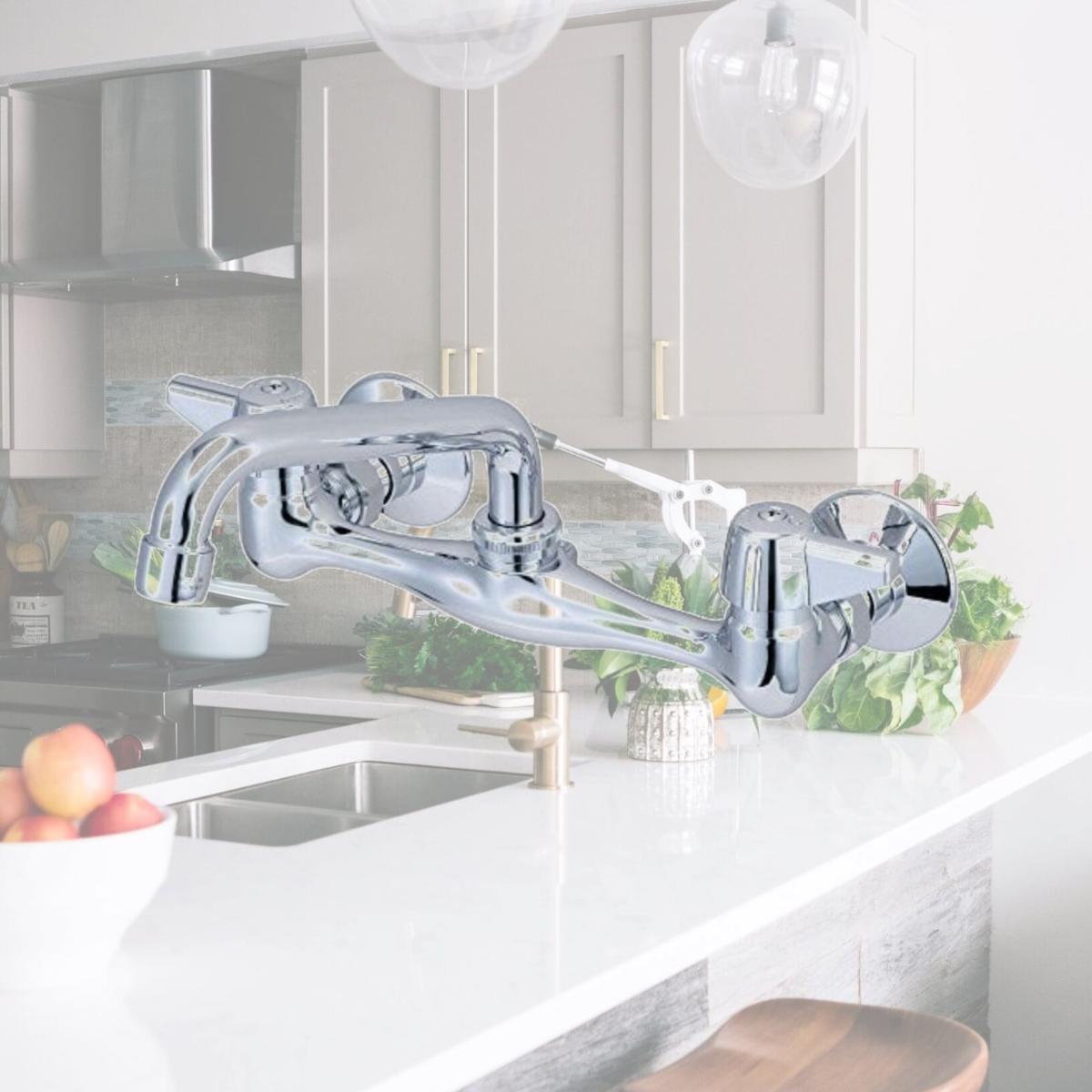 Picture of Central Brass 0047-TA TA Wall Mount Faucet in Chrome