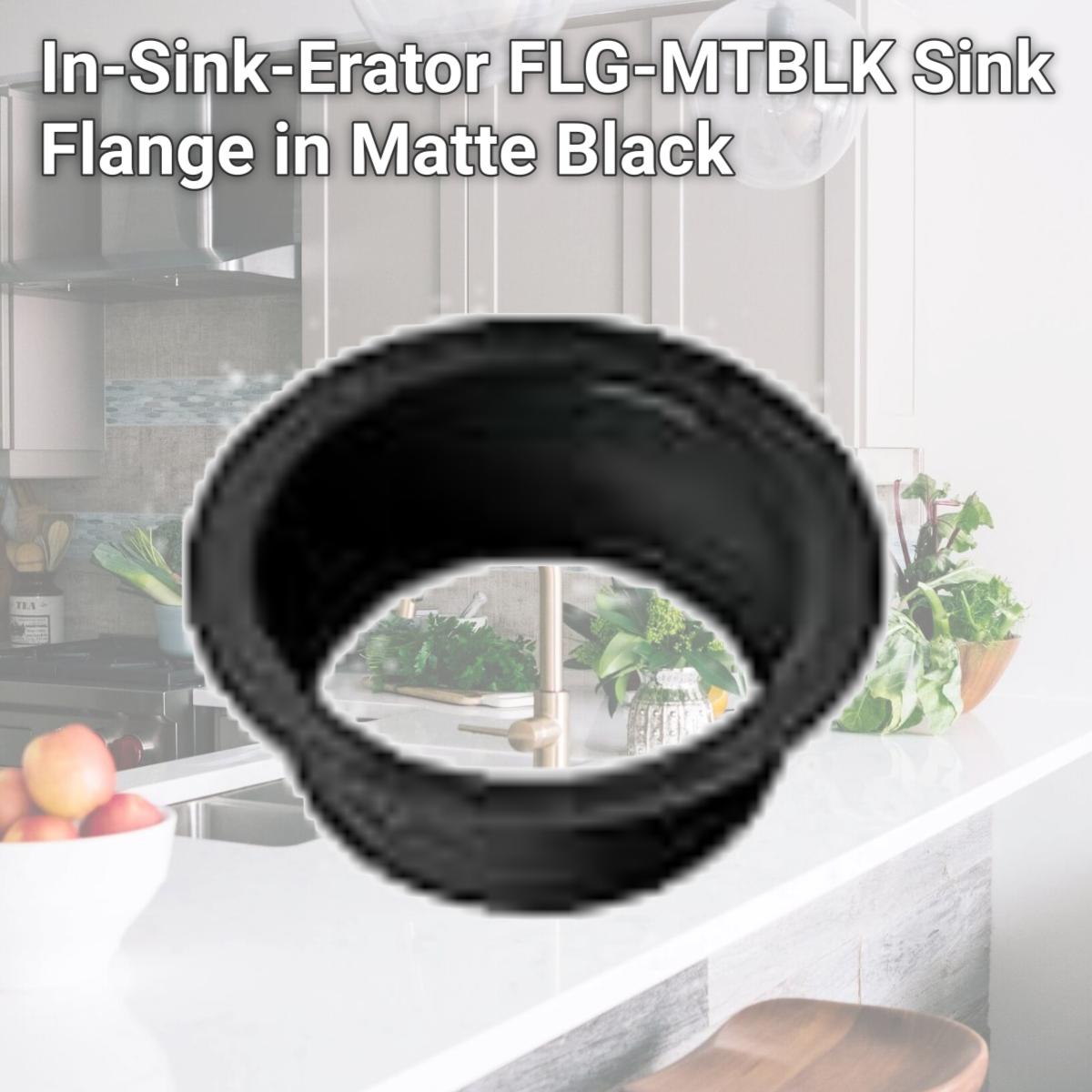Picture of In-Sink-Erator FLG-MTBLK Sink Flange in Matte Black