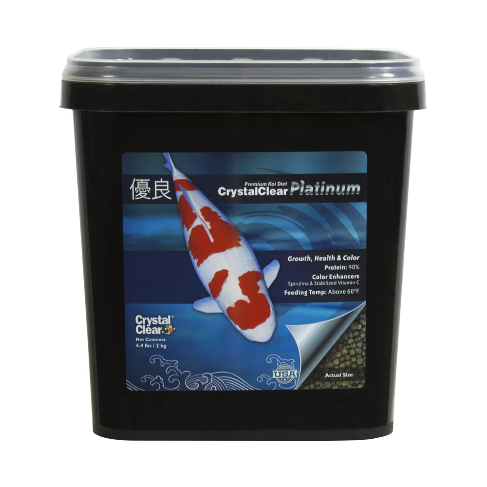 Airmax Ecosystems Amcc038-4s 4.4 Lbs Crystalclear Koi Growth & Color Small Pellet Bucket Fish Food