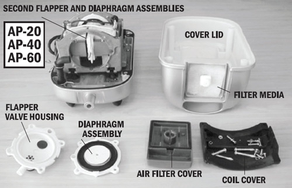 Su14555 Diaphragm Kit For Ap-60 Air Pump