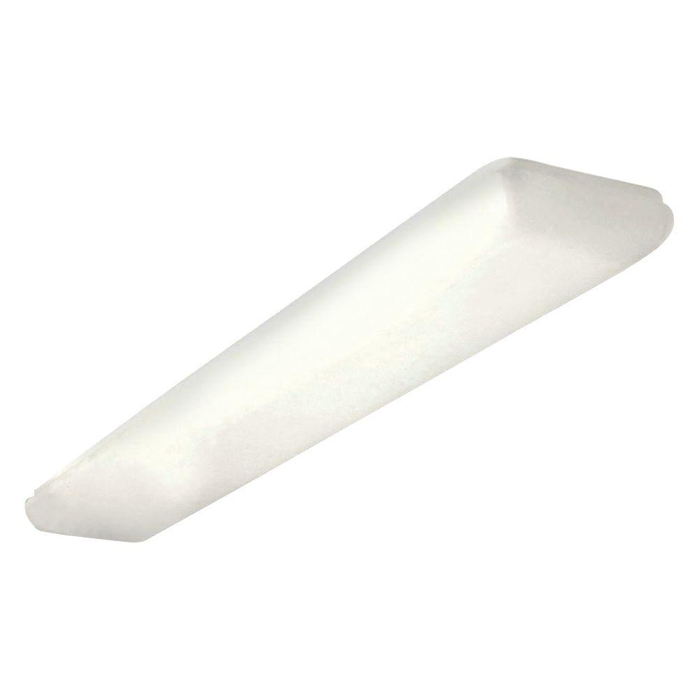 51.25 In. Fluorescent Lighting Series Overhead Two Puff Light, White