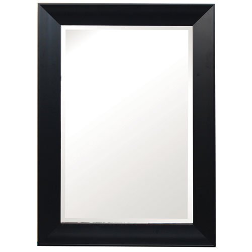 Home Decor Framed Mirror, Large - Black