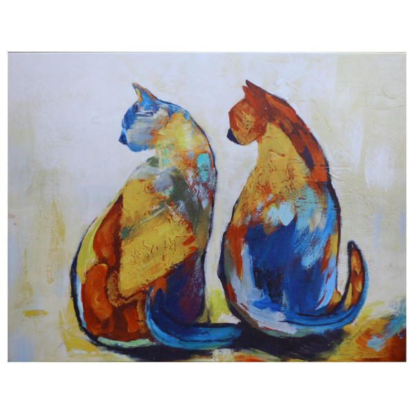 3130014 Two Friends Print Wall Art - Multicolor