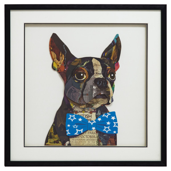 3120040 Hipster Doggy-i Printed Pattern Picture Frame, Mutlicolor