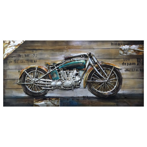 3130049 Bike Passion I Wall Art On Wood, Mutlicolor