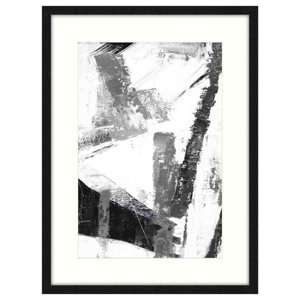 3120029 Black & White Interpretations I Printed Wall Art, Mutlicolor
