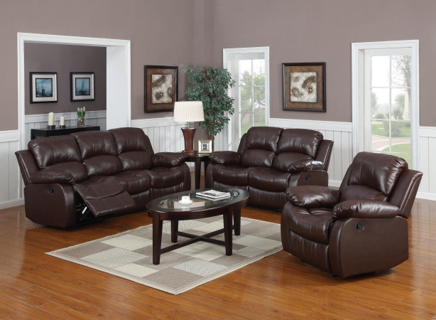 Myco Furniture 1070s-brn Brown Kaden Bonded Leather Sofa