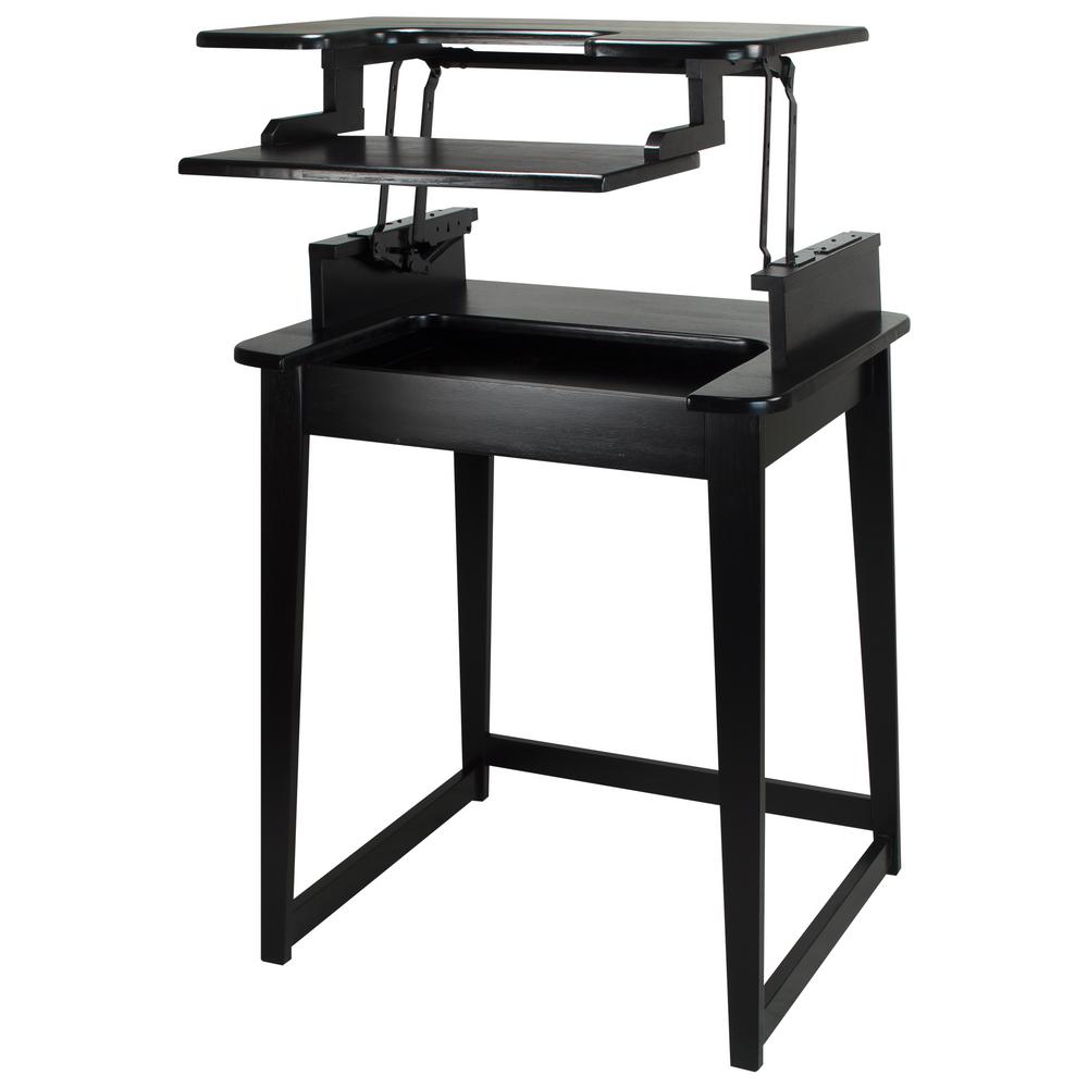 900-12 Freestyle Stand-up Desk With Leg, Black