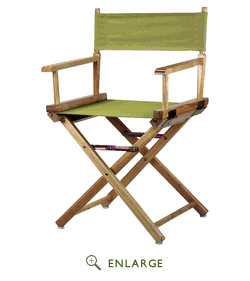 200-00-021-24 18 In. Directors Chair Natural Frame With Tan Canvas