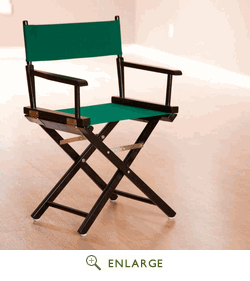 200-02-021-32 18 In. Directors Chair Black Frame With Hunter Green Canvas