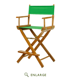 220-05-021-33 24 In. Directors Chair Honey Oak Frame With Green Canvas