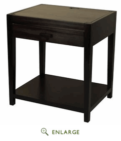649-23 Notre Dame Night Stand With Usb Port, Espresso