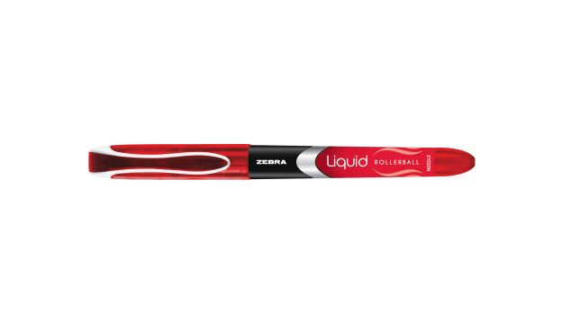 44430 0.5 Mm Zebra Rollerball Needle Pen, Red - 12 Per Pack - Pack Of 6