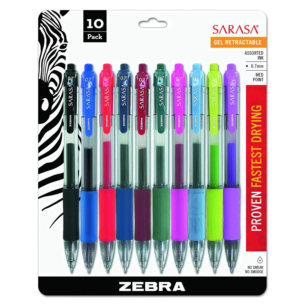 46801 0.7 Mm X20 Rdi Retractable Gel Pen, Assorted Color - 10 Per Pack - Pack Of 6