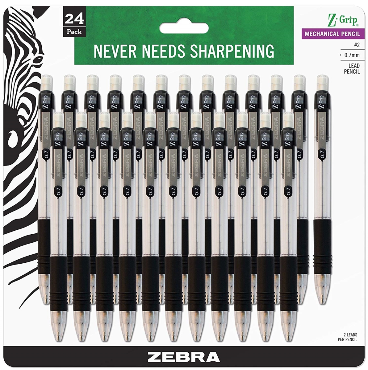 15241 0.7 Mm Mechanical Pencil, Black - 24 Per Pack - Pack Of 6