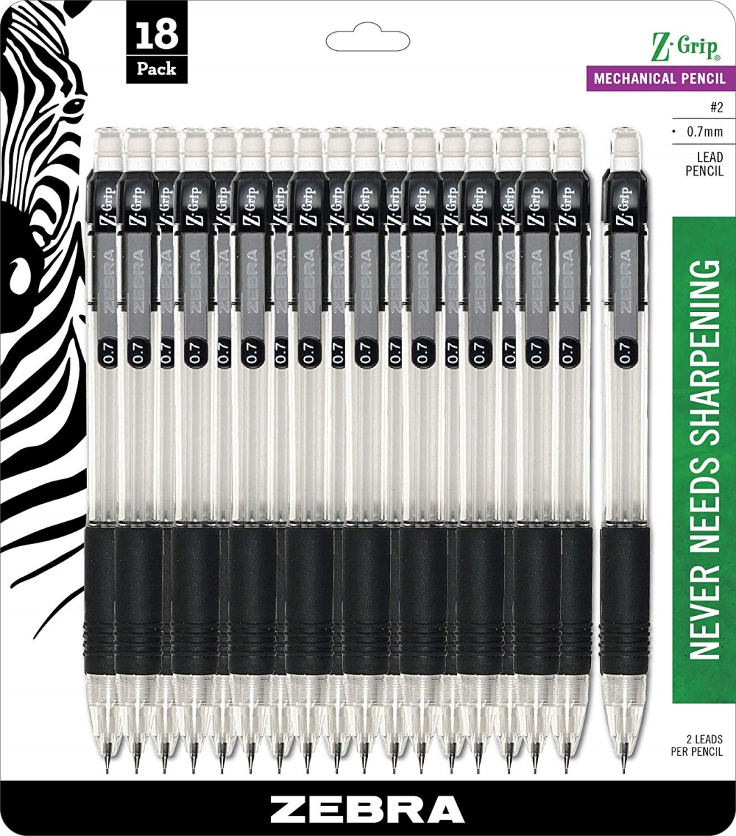 52208 0.7 Mm Mechanical Pencil, Black - 18 Per Pack - Pack Of 6