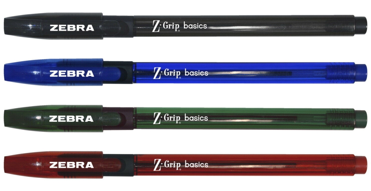 23072 1.0 Mm Ballpoint Stick Pen, Assorted Color - 72 Per Pack - Pack Of 4