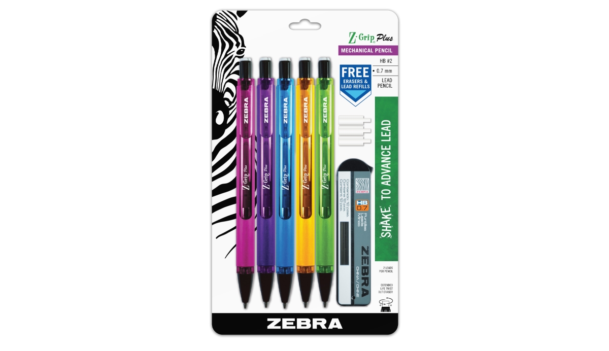 55505 0.7 Mm Mechanical Pencil, Assorted Color - 5 Per Pack - Pack Of 6