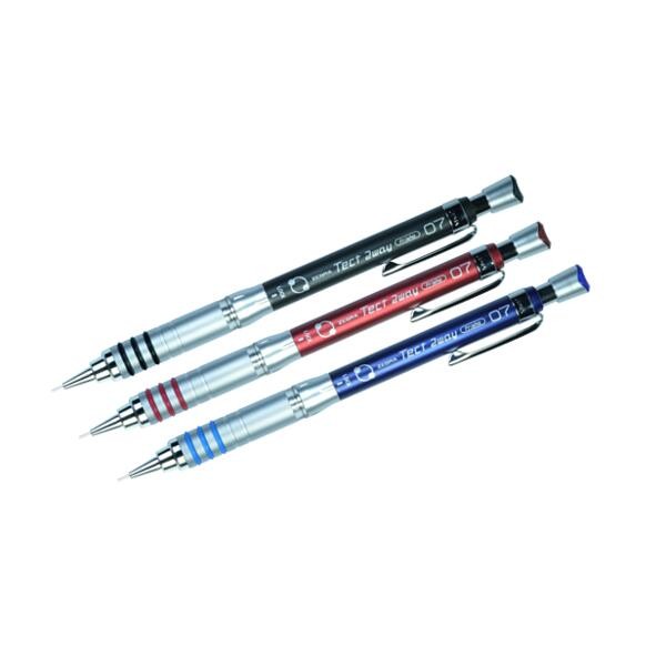 6001 0.7 Mm Tect 2way 1000 Technical Pencil, Assorted Color - Pack Of 6