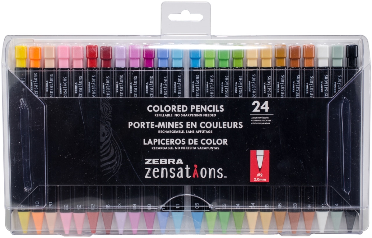 8124 Colored Pencil, Assorted Color - 24 Per Pack - Pack Of 6