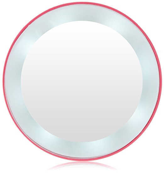 10x Next Generation Led Lighted Mirror, Pink