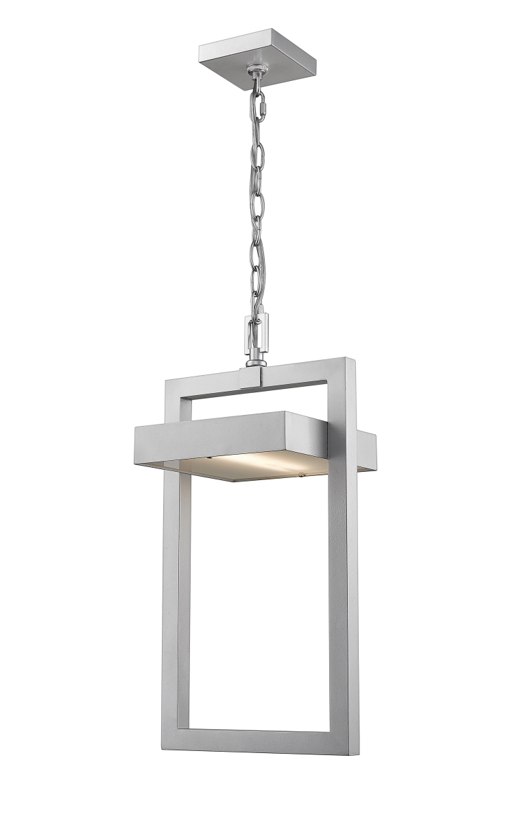 Z Lite 566chb-sl-led 18 X 10.5 In. Single Light Outdoor Chain Mount Ceiling Fixture, Silver