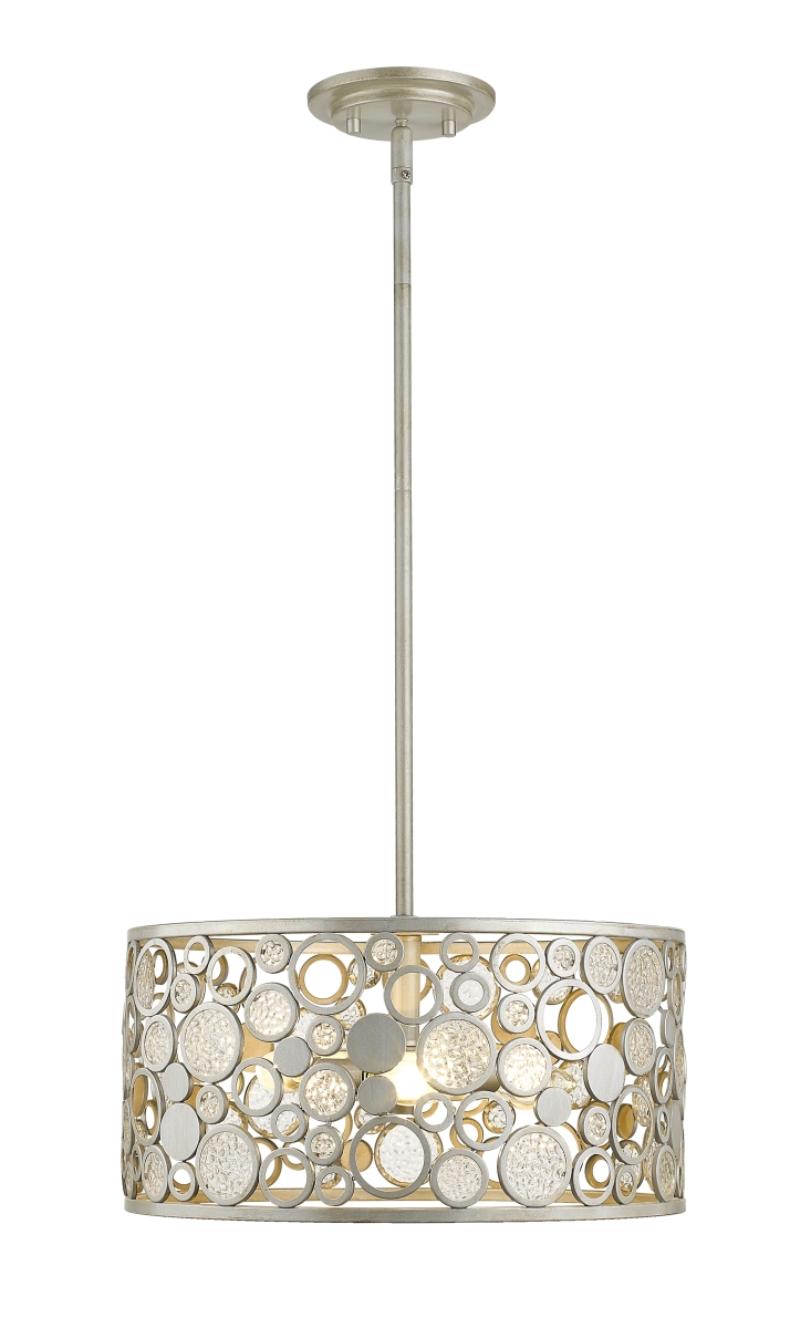 Z Lite 450-16as Ariell 5 Light Pendant, Antique Silver - 8 X 16 X 16 In.