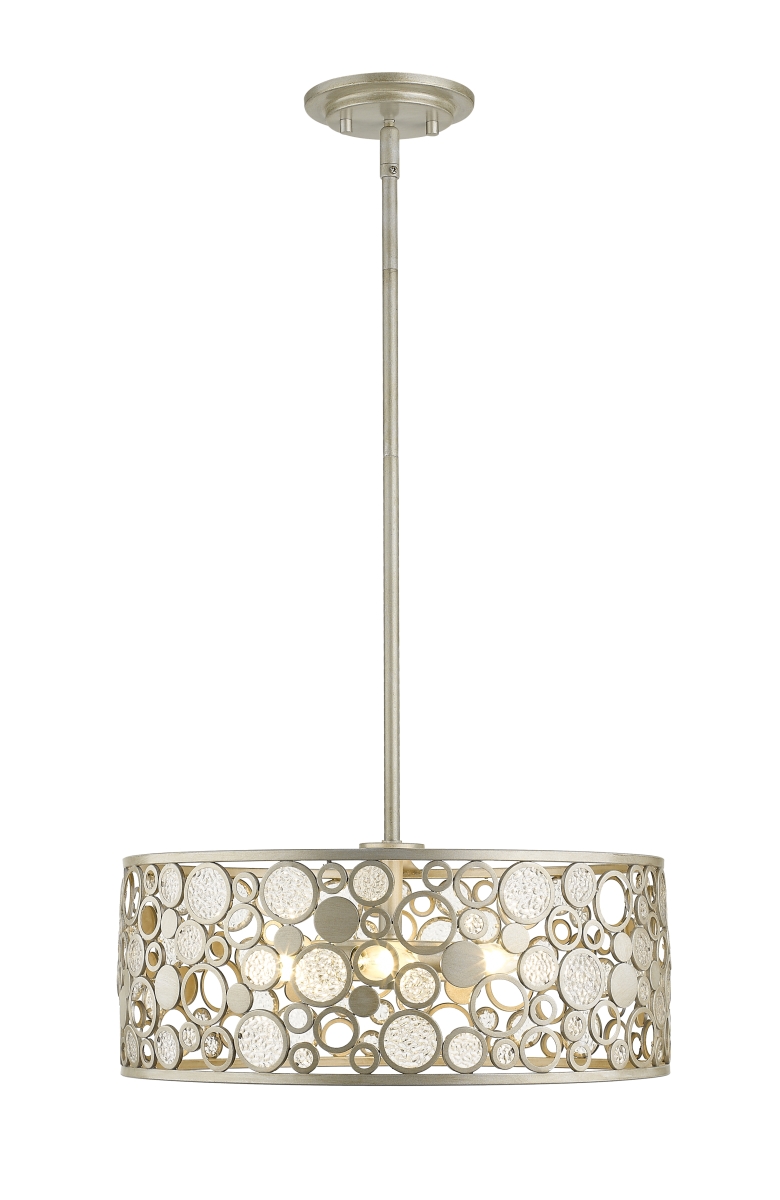 Z Lite 450-20as Ariell 6 Light Pendant, Antique Silver - 8 X 20 X 20 In.