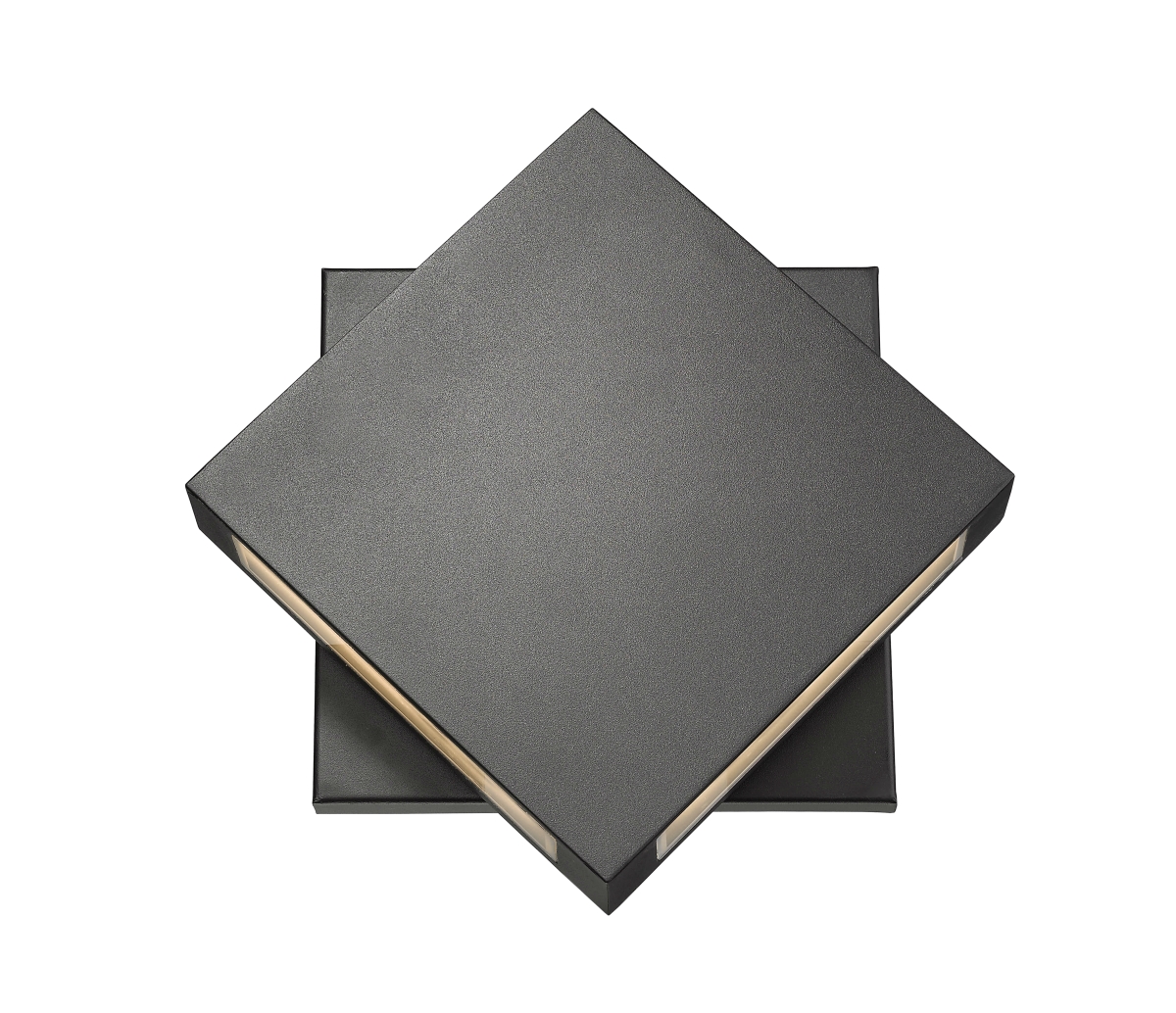 572B-BK-LED Quadrate Modern 2 Light Outdoor Wall Sconce - Black, Sand-blast glass 572B-BK-LED Quadrate Modern 2 Light Outdoor Wall Sconce - Black, Sand-blast glass