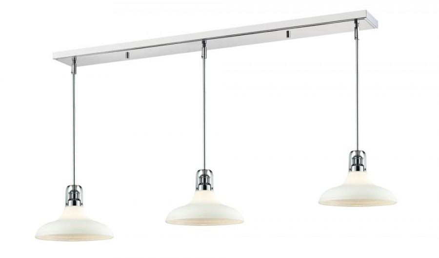 Zlite 3000-3b-os Persis 3 Light Island & Billiard Light In Old Silver With Clear Shade