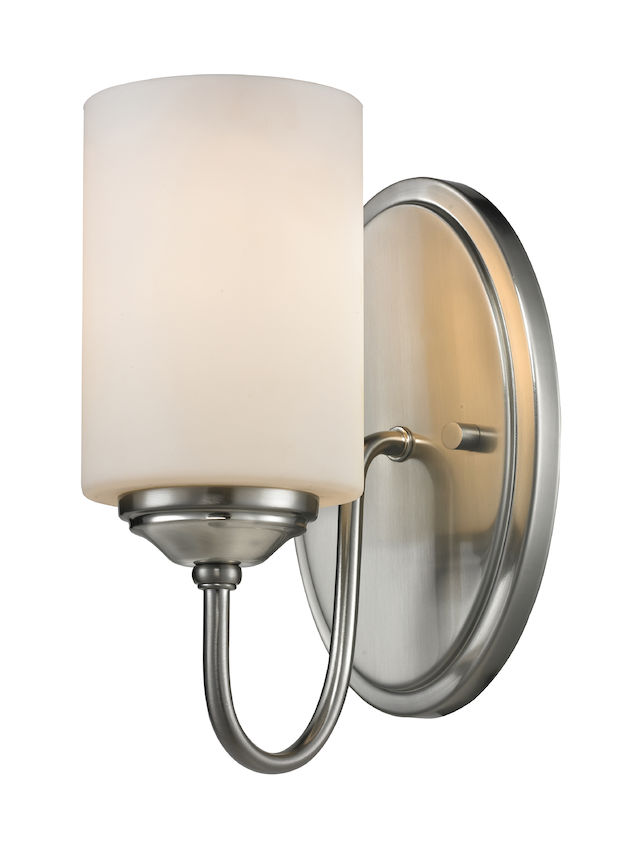 Zlite 434-1S-BN 6.25 x 5 x 9.25 in. Cardinal Brushed Nickel Wall Sconce Zlite 434-1S-BN 6.25 x 5 x 9.25 in. Cardinal Brushed Nickel Wall Sconce