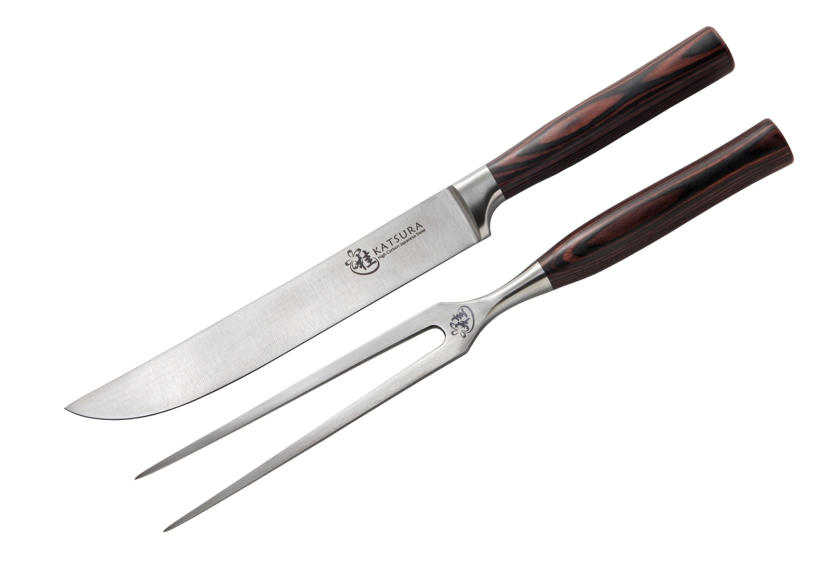 Kd12pkd16p 8 In. Japanese High Carbon Steel Carving Knife Set