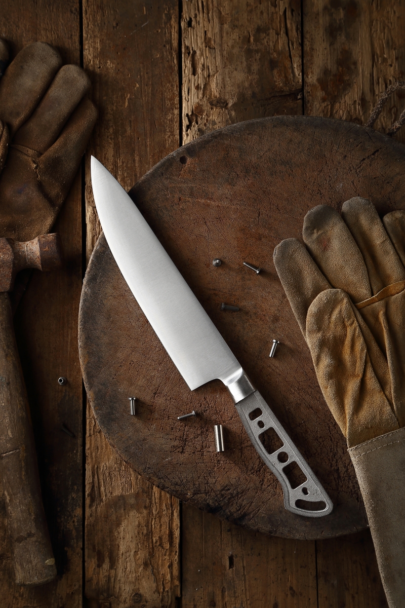 Picture of Katsura Cutlery CKGC5B-no logo 8 in. 3 Layers Forged Gyuto Blank Chef Knife