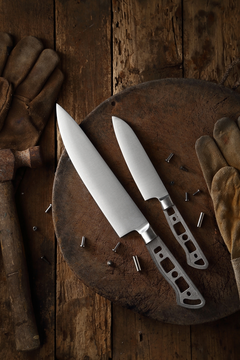 Picture of Katsura Cutlery CKGC7B-no logo 5 in. 3 Layers Forged Small Santoku Blank Knife