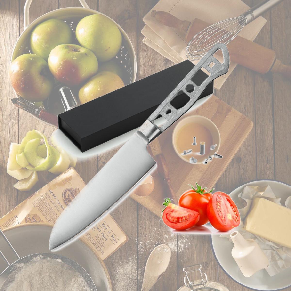 Picture of Katsura Cutlery CKGC7B-no logo 5 in. 3 Layers Forged Small Santoku Blank Knife