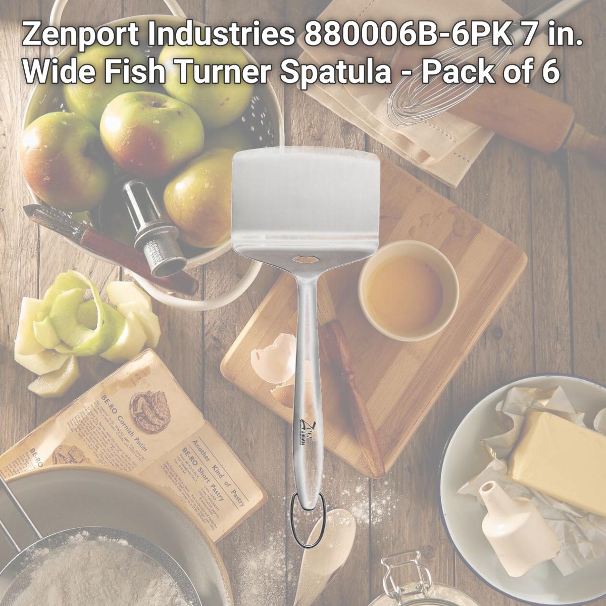 Picture of Zenport Industries 880006B-6PK 7 in. Wide Fish Turner Spatula - Pack of 6